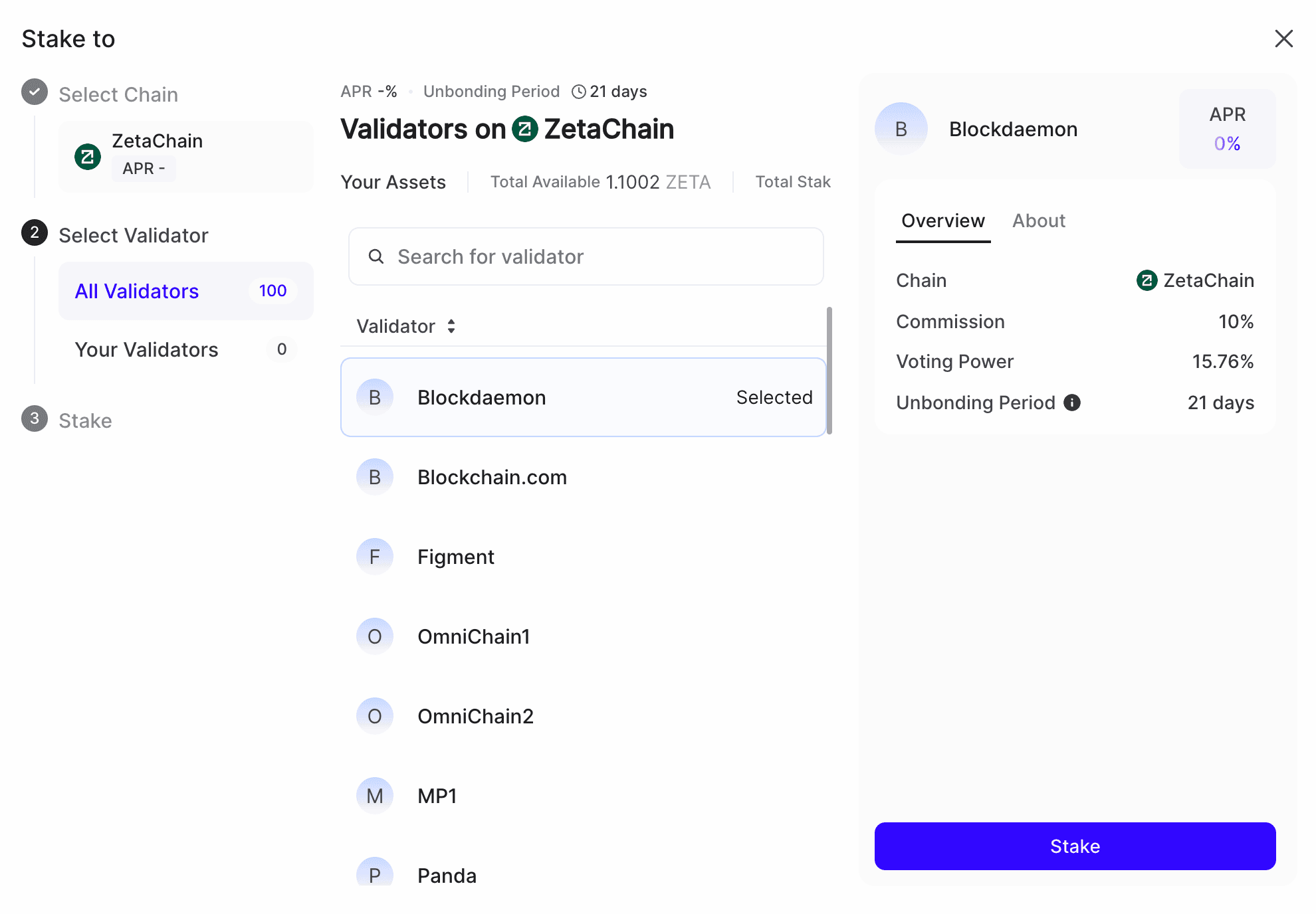 Keplr Validator Overview